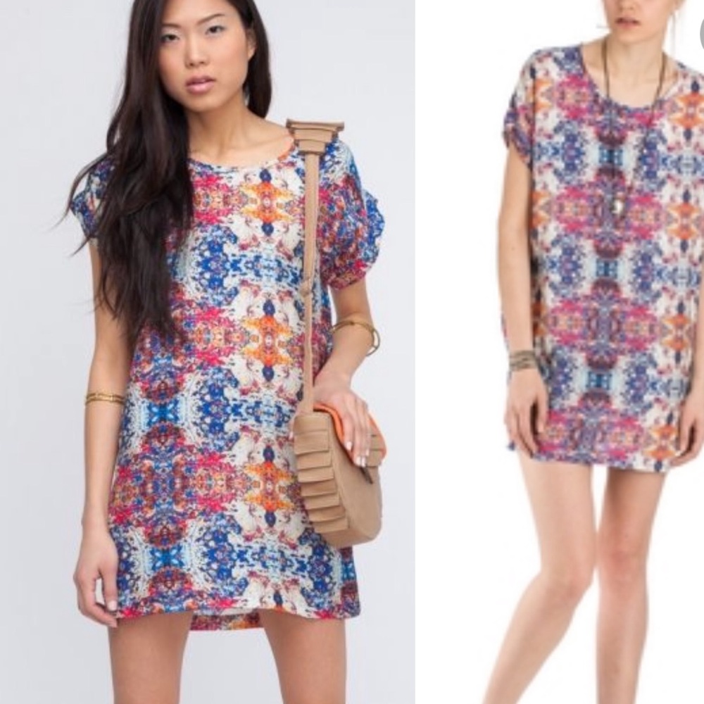 H. Fredriksson Antigua Printed Box Dress